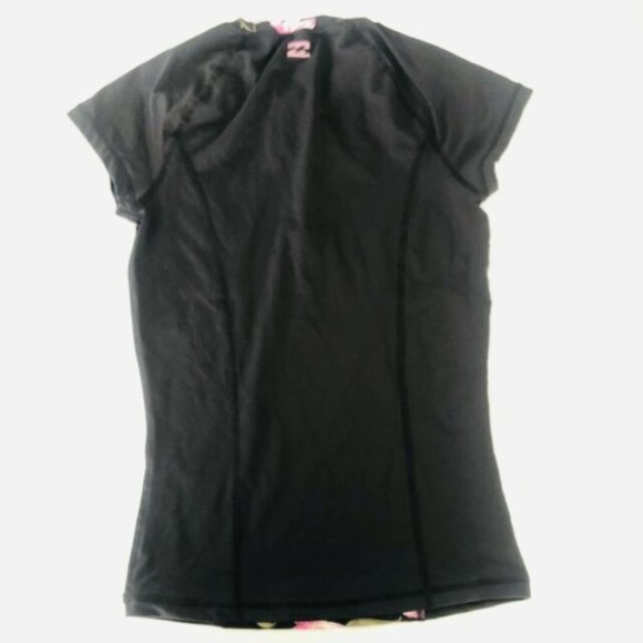 Billabong BNWT Women's Stargazer Short Sleeve Rash Shirt Rashie Black Size 8 - Picture 4 of 10
